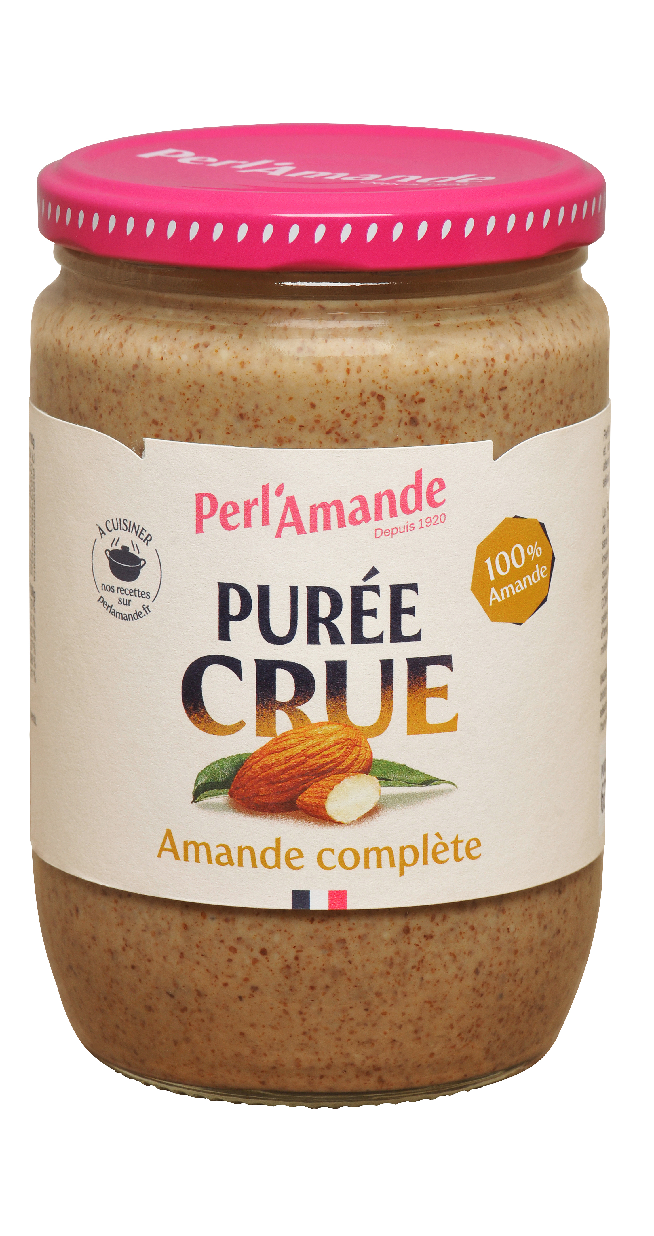Perl'amande Amandelpuree compleet glutenvrij bio & raw 630g